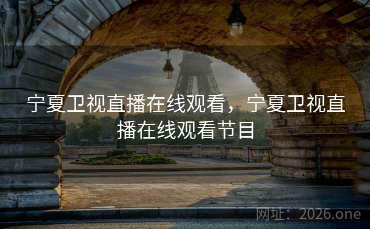 宁夏卫视直播在线观看,宁夏卫视直播在线观看节目